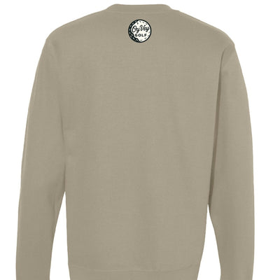 Dogs at the Turn Sweatshirt for Dog Lovers - Cement back, Cozy Crewneck Design - Oy Vey Golf LLC