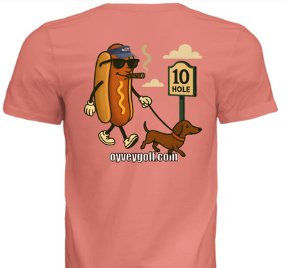 Dogs at the Turn T-Shirt - sun back, Perfect Apparel for Dog Lovers - Oy Vey Golf LLC