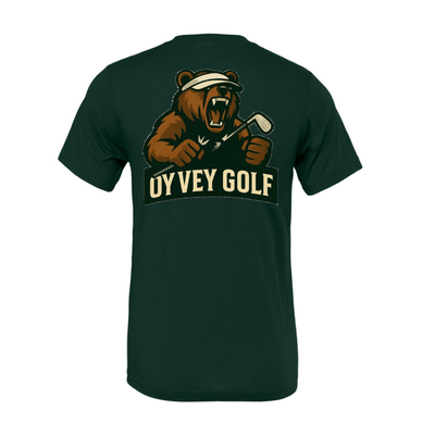 Meshuga Bear  forest back, T-Shirt for Ultimate Comfort and Style - Oy Vey Golf LLC