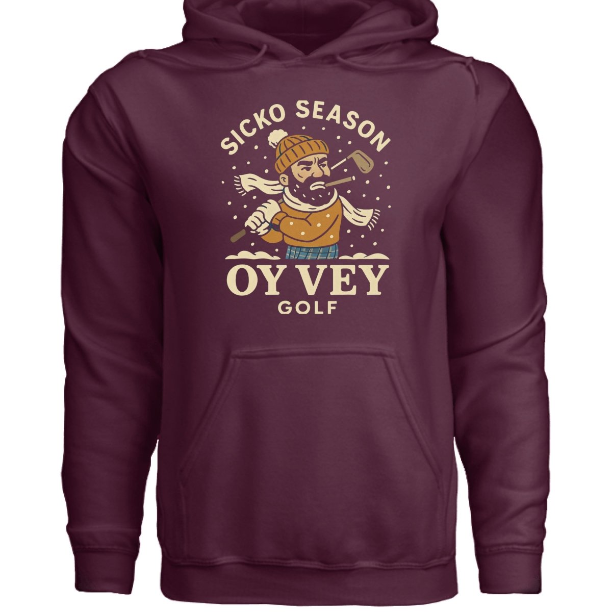 No Days Off Danny - Maroon, Motivational Fitness Apparel for Dedicated Athletes - Oy Vey Golf LLC