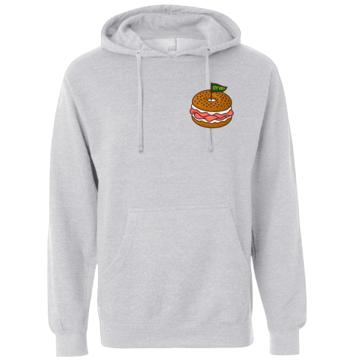 Oy Bagel Hoodie - Lg lc, Cozy Comfort Meets Fun Style - Oy Vey Golf LLC